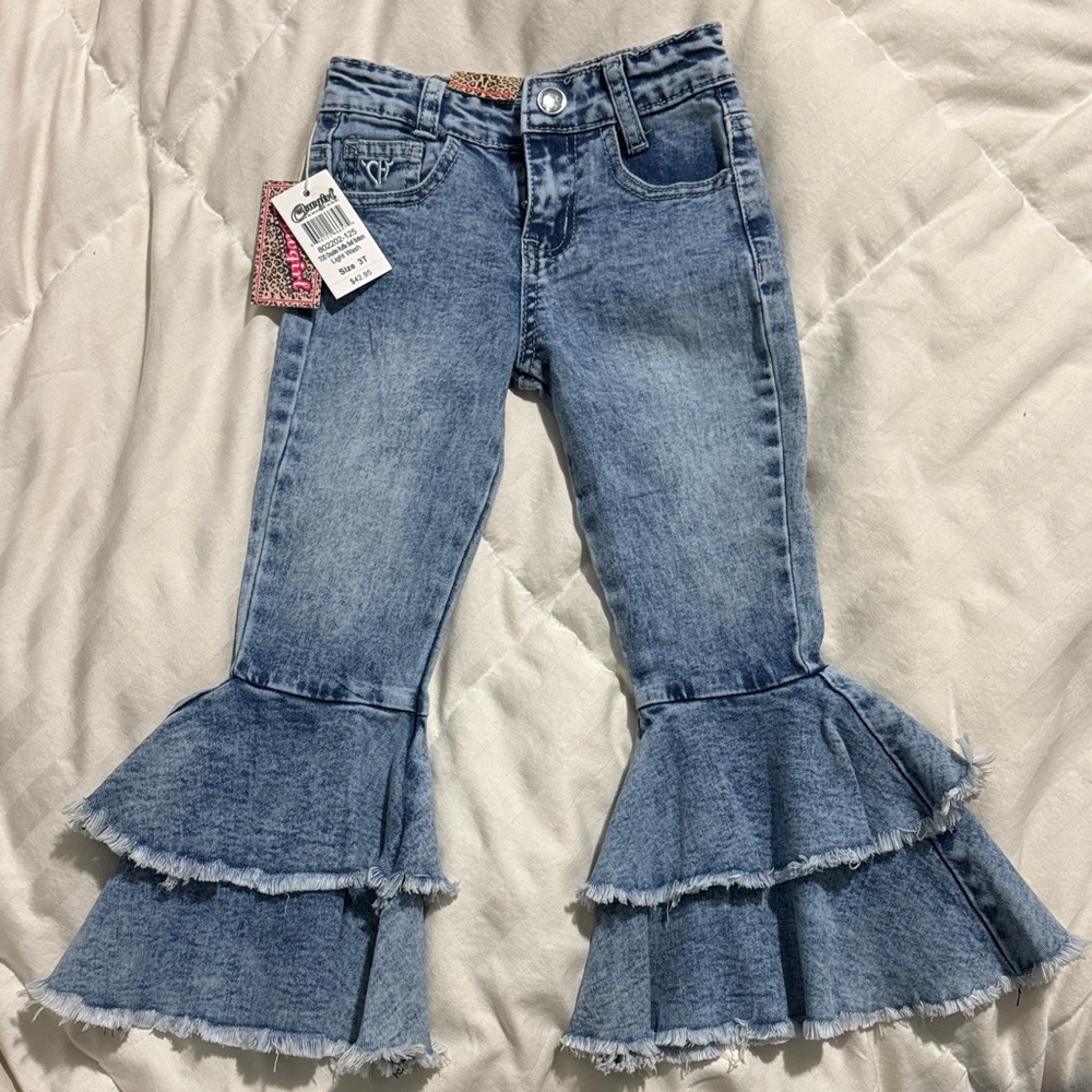 Stylish Bell Bottom Toddler Jeans